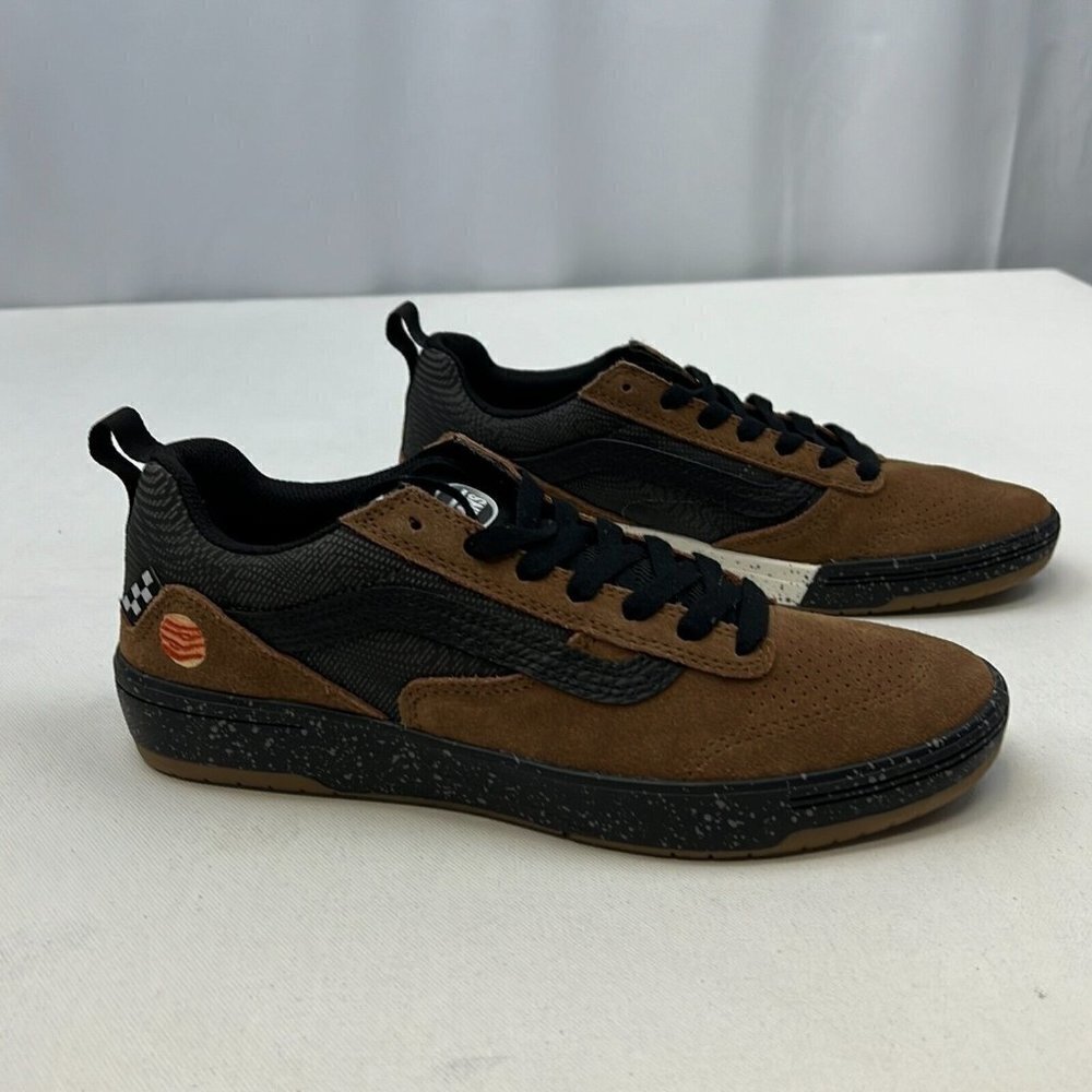 Vans Mens Zahba VN0007QQBF0 Zion Wright Brown Multicolor Sneaker Shoes Size M7.5